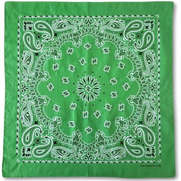 Accessories - Bandanas in Premium Soft Cotton Golf Green